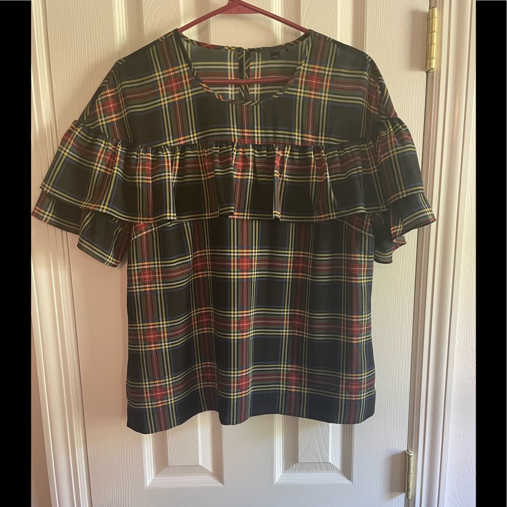 J Crew Ruffle Blouse - size 10